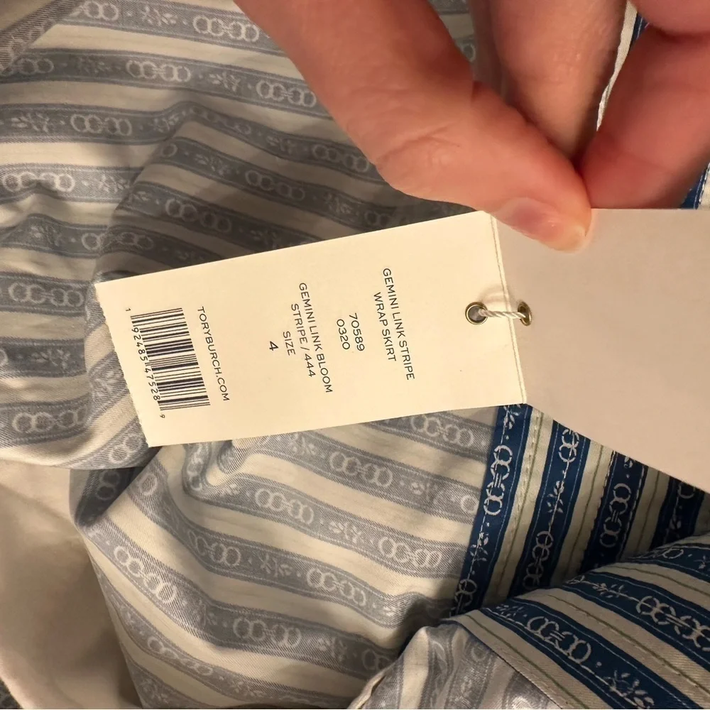 Tory Burch Skirt Blue and White Size 4